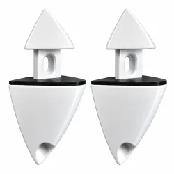 Podpórka regulowana do półek 1-21mm biała 2szt. mod. ICEBERG 4 ref.450
