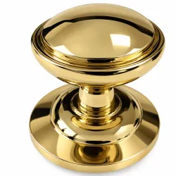 Gałka drzwiowa stała mod. ROUND 75mm HX złota