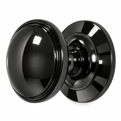 Gałka drzwiowa ROUND dekoracyjna stała 70mm czarna połysk