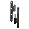 Zawias do drzwi 140x55mm stal czarny rozłączny LEWY (pl) mod. 505