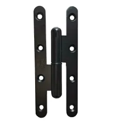Zawias do drzwi 140x55mm stal czarny rozłączny PRAWY (pl) mod. 505
