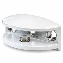Podpórka półki szklanej 10mm biała mod.31