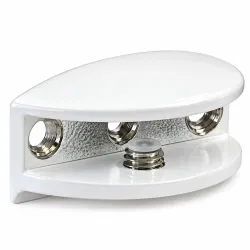 Podpórka półki szklanej 10mm biała mod.31