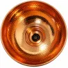 Lampa loftowa Harborne 40cm różowa / młotkowane wnętrze