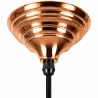 Lampa loftowa Harborne 40cm różowa / młotkowane wnętrze